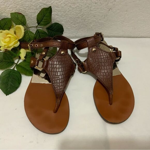 Vince Camuto Gladiator Sandles Size 7.5 shoes sandals animal print - Picture 1 of 12
